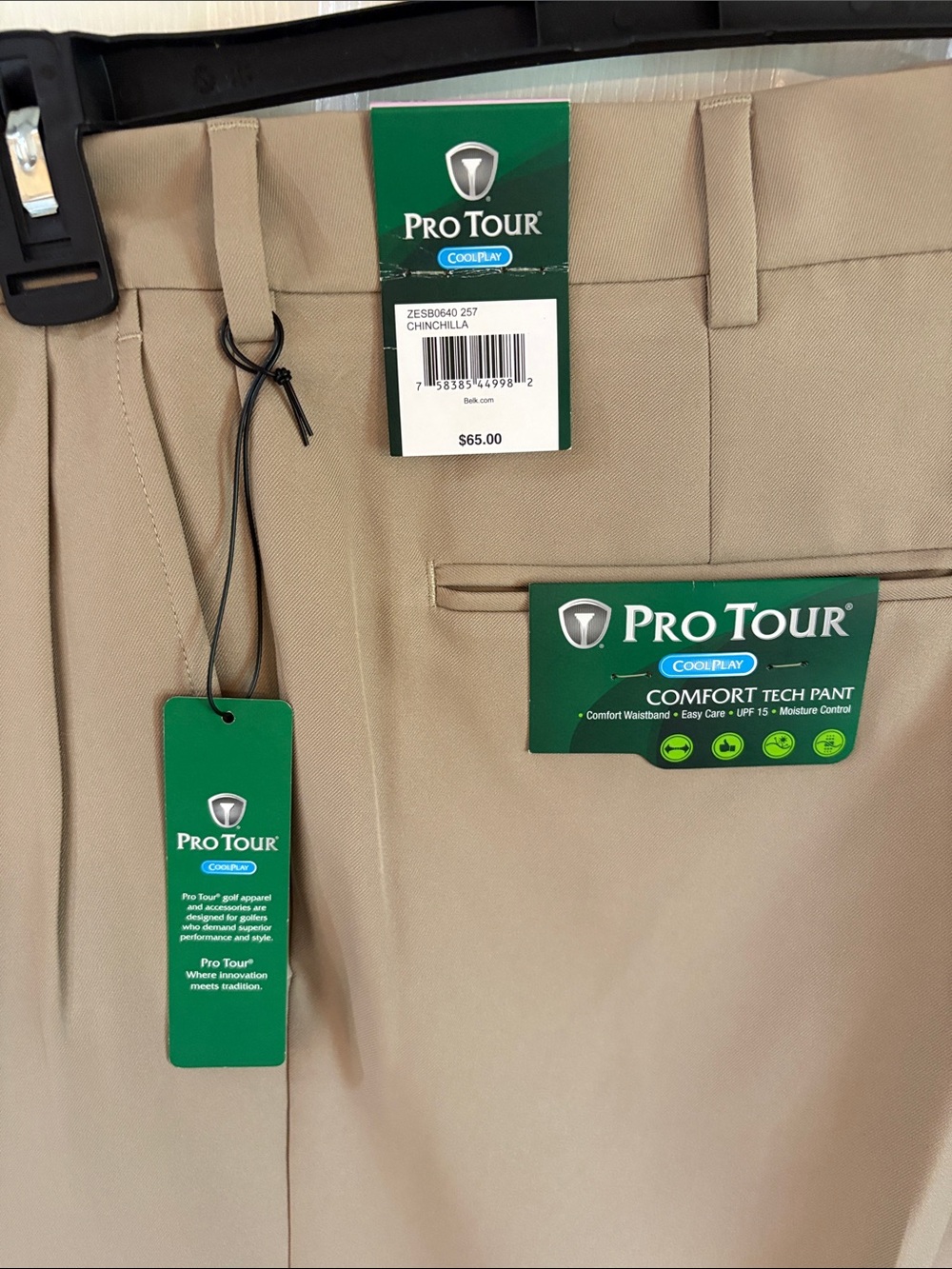 Chinchilla Comfort Tech Men's Pants - Tan